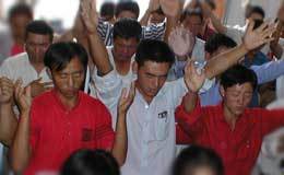 Chinese Christians worship in one of China's Churches where persecution of Christians is on the rise.